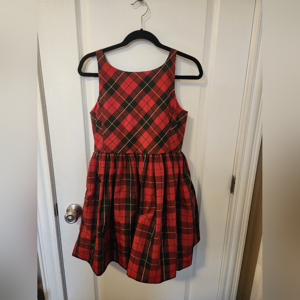 Ralph Lauren Girls Plaid Dress Size 16